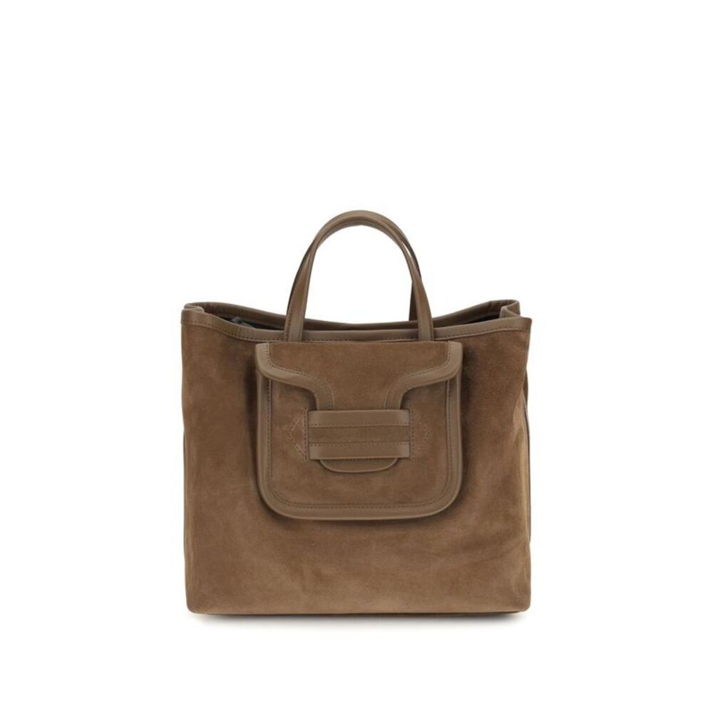 Pierre Hardy Brown Suede Leather Shoulder Women's Bag